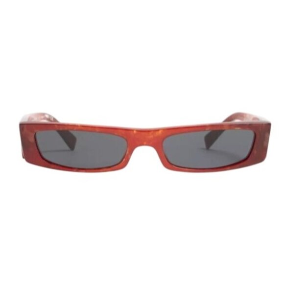 Alain Mikli Accessories - Alain Mikli x Alexandre Vauthier A05039 Edwidge Rectangular Sunglasses in Red